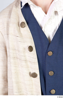  Photos Man in Historical formal suit 4 18th century Historical Clothing blue shirt knob upper body white collar 0001.jpg